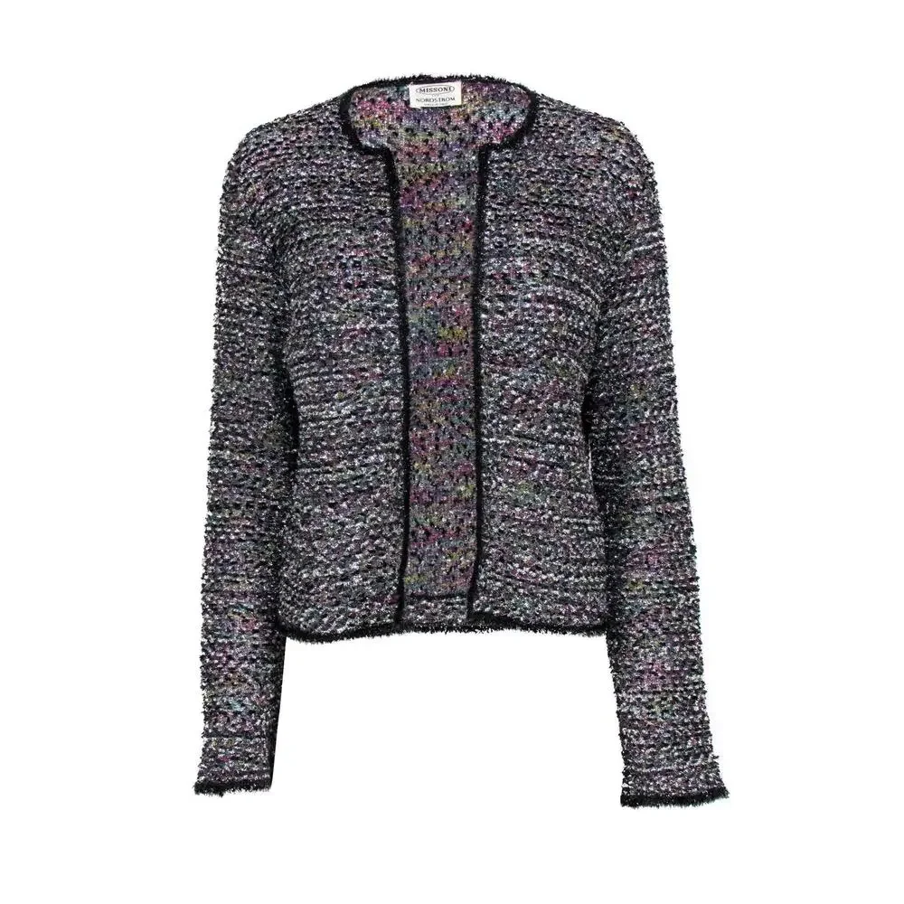 Missoni - Multicolored Metallic Knit Open Cardigan Sz S - Picture 1 of 3